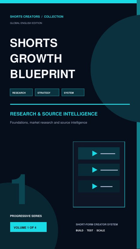 Shorts Growth Blueprint — Volume 1: Research & Source Intelligence